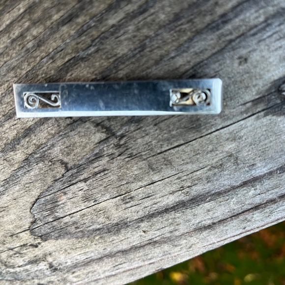 2 Vintage Unmarked Tie Clips; Black Onyx/1 Rhinestone and SWANK tie clip - Picture 8 of 15